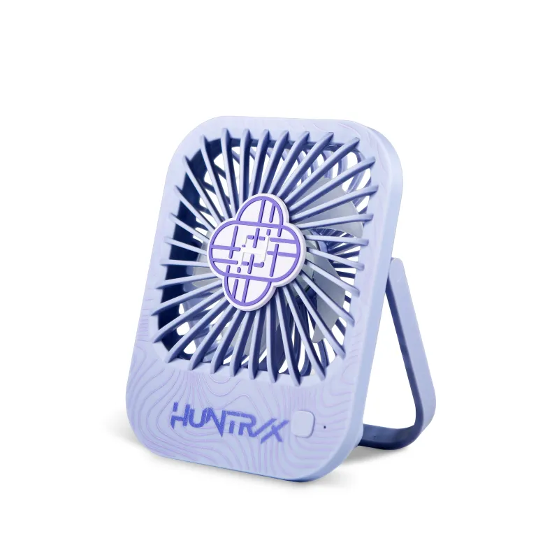 VENTILADOR PORTÁTIL KPOP DEMON HUNTERS  HUNTRIX | 3 VELOCIDADES | AJUSTABLE 180° | BATERÍA 1.800 mAh | USB-C