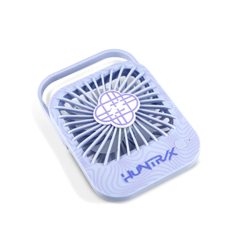 VENTILADOR PORTÁTIL KPOP DEMON HUNTERS  HUNTRIX | 3 VELOCIDADES | AJUSTABLE 180° | BATERÍA 1.800 mAh | USB-C