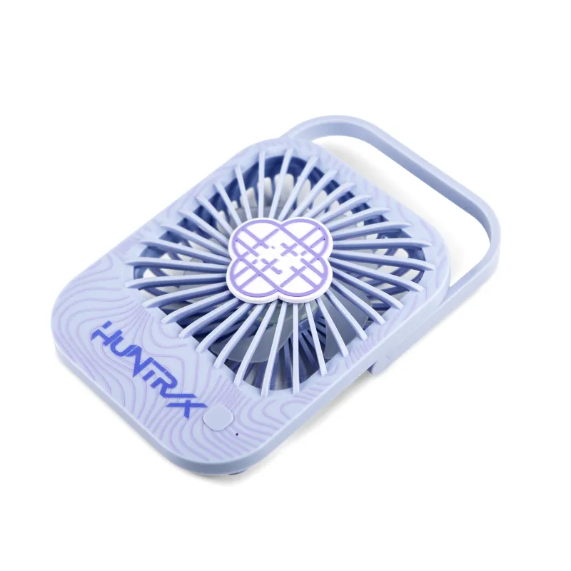 VENTILADOR PORTÁTIL KPOP DEMON HUNTERS  HUNTRIX | 3 VELOCIDADES | AJUSTABLE 180° | BATERÍA 1.800 mAh | USB-C