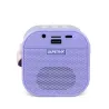 KARAOKE INALÁMBRICO KPOP DEMON HUNTERS HUNTRIX LILA CON ALTAVOZ LED Y 1 MICRÓFONO BLUETOOTH 5.3 6 MODOS DE LUZ Y CAMBIADOR VOZ
