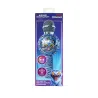MICRÓFONO KARAOKE CON ALTAVOZ BLUETOOTH KPOP DEMON HUNTERS DERPY CON LUCES LED COLOR AZUL ANIMAL PRINT
