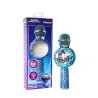 MICRÓFONO KARAOKE CON ALTAVOZ BLUETOOTH KPOP DEMON HUNTERS DERPY CON LUCES LED COLOR AZUL ANIMAL PRINT