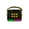 KARAOKE INALÁMBRICO KPOP DEMON HUNTERS HUNTRIX NEGRO CON ALTAVOZ LED Y 1 MICRÓFONO  BLUETOOTH 5.3  6 MODOS DE LUZ  CAMBIADOR VOZ