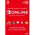Nintendo Switch Online (Suscripción familiar - 12 meses)