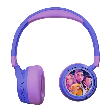 AURICULARES INFANTILES INALÁMBRICOS KPOP DEMON HUNTERS HUNTRIX FINALE PLEGABLES Y CON CONTROL PARENTAL DE VOLUMEN