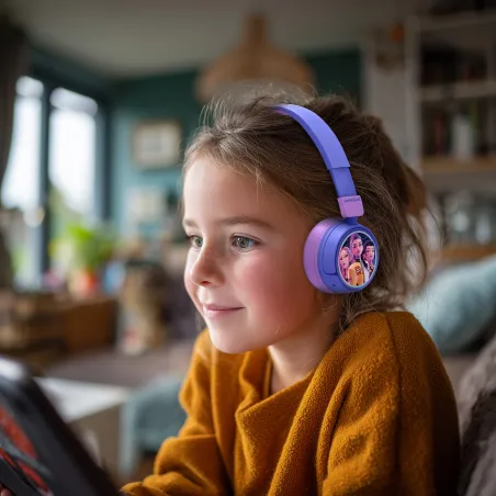 AURICULARES INFANTILES INALÁMBRICOS KPOP DEMON HUNTERS HUNTRIX FINALE PLEGABLES Y CON CONTROL PARENTAL DE VOLUMEN