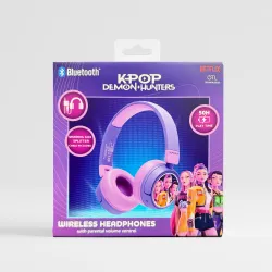AURICULARES INFANTILES INALÁMBRICOS KPOP DEMON HUNTERS HUNTRIX FINALE PLEGABLES Y CON CONTROL PARENTAL DE VOLUMEN