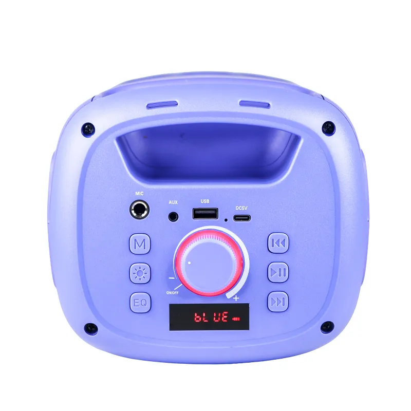SET KARAOKE INALÁMBRICO K-POP DEMON HUNTERS HUNTRIX PARTY LED CON 2 MICRÓFONOS BLUETOOTH 5.3 LUCES LED Y CAMBIADOR DE VOZ