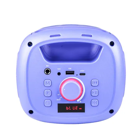SET KARAOKE INALÁMBRICO K-POP DEMON HUNTERS HUNTRIX PARTY LED CON 2 MICRÓFONOS BLUETOOTH 5.3 LUCES LED Y CAMBIADOR DE VOZ