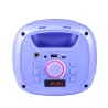 SET KARAOKE INALÁMBRICO K-POP DEMON HUNTERS HUNTRIX PARTY LED CON 2 MICRÓFONOS BLUETOOTH 5.3 LUCES LED Y CAMBIADOR DE VOZ