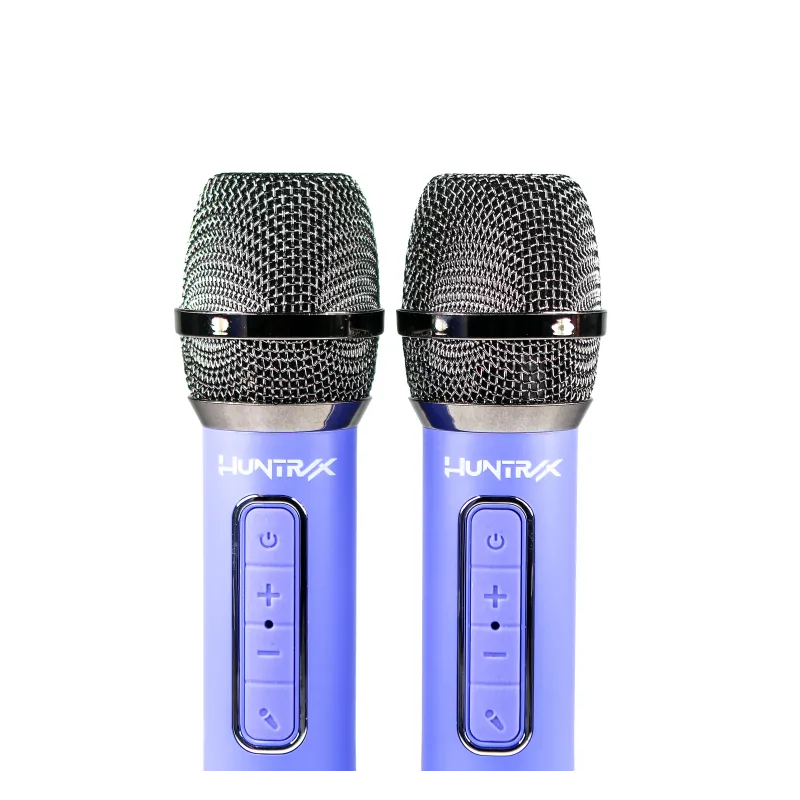 SET KARAOKE INALÁMBRICO K-POP DEMON HUNTERS HUNTRIX PARTY LED CON 2 MICRÓFONOS BLUETOOTH 5.3 LUCES LED Y CAMBIADOR DE VOZ