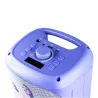 SET KARAOKE INALÁMBRICO K-POP DEMON HUNTERS HUNTRIX PARTY LED CON 2 MICRÓFONOS BLUETOOTH 5.3 LUCES LED Y CAMBIADOR DE VOZ