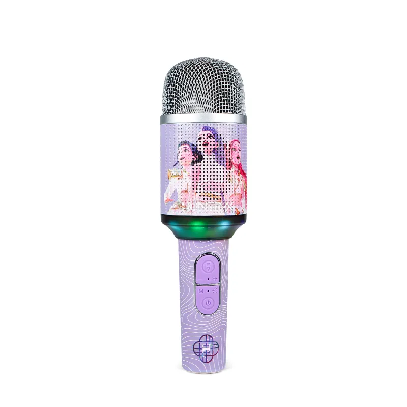 MICRÓFONO KARAOKE INALÁMBRICO KPOP DEMON HUNTERS HUNTRIX FINALE CON ALTAVOZ Y LUCES LED BLUETOOTH 5.3 CAMBIADOR DE VOZ HASTA 5 H