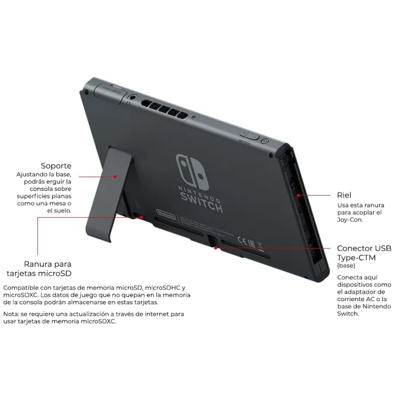 CONSOLA NINTENDO SWITCH  + JUEGO FÍSICO MARIO KART 8 DELUXE VERSIÓN ESPAÑOLA GARANTÍA EUROPEA EUROPEAN WARRANTY