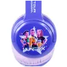 AURICULARES INFANTILES BLUETOOTH KPOP DEMON HUNTERS WORLD TOUR COLOR LILA | HASTA 20 H | VOLUMEN LIMITADO 85 dB | MICRÓFONO