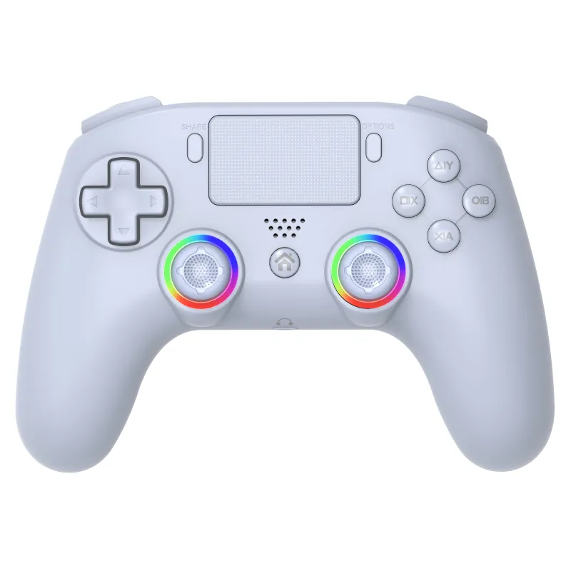 MANDO INALÁMBRICO SUBSONIC COMPATIBLE CON PS4 Y PC PLAYSTATION 4 COLOR BLANCO Y LUCES LED GARANTÍA EUROPEA EUROPEAN WARRANTY