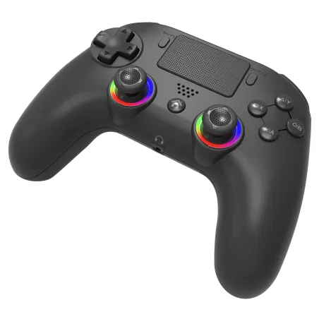 MANDO INALÁMBRICO SUBSONIC COMPATIBLE CON PS4 Y PC PLAYSTATION 4 COLOR NEGRO Y LUCES LED GARANTÍA EUROPEA EUROPEAN WARRANTY