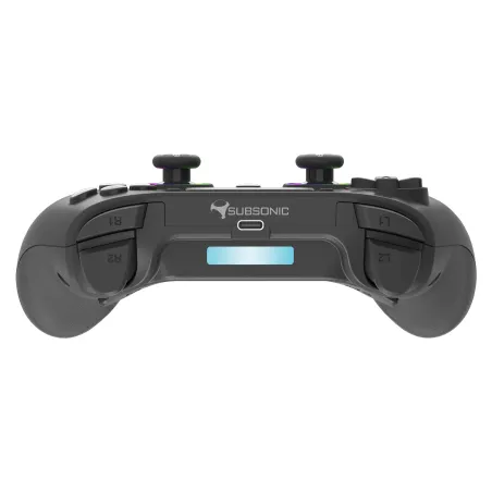 MANDO INALÁMBRICO SUBSONIC COMPATIBLE CON PS4 Y PC PLAYSTATION 4 COLOR NEGRO Y LUCES LED GARANTÍA EUROPEA EUROPEAN WARRANTY