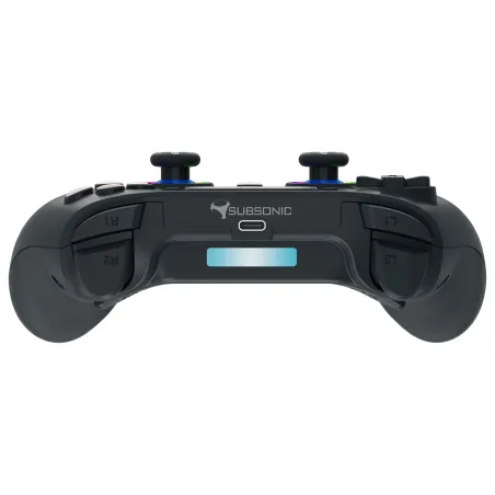 MANDO INALÁMBRICO SUBSONIC COMPATIBLE CON PS5 PLAYSTATION 5 COLOR NEGRO Y LUCES LED GARANTÍA EUROPEA EUROPEAN WARRANTY