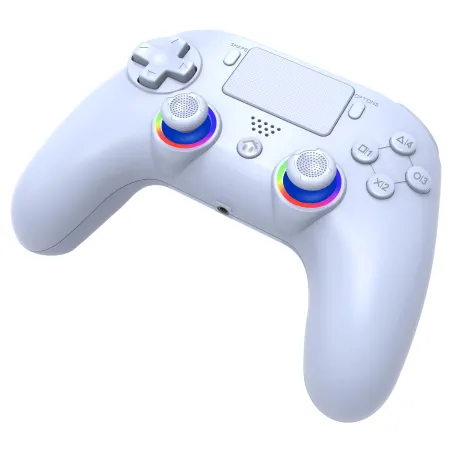 MANDO INALÁMBRICO SUBSONIC COMPATIBLE CON PS5 PLAYSTATION 5 COLOR BLANCO Y LUCES LED GARANTÍA EUROPEA EUROPEAN WARRANTY