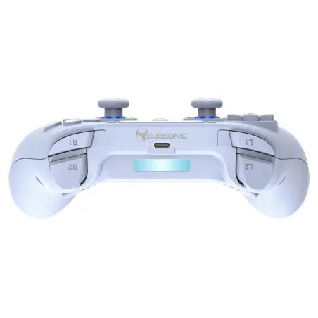 MANDO INALÁMBRICO SUBSONIC COMPATIBLE CON PS5 PLAYSTATION 5 COLOR BLANCO Y LUCES LED GARANTÍA EUROPEA EUROPEAN WARRANTY