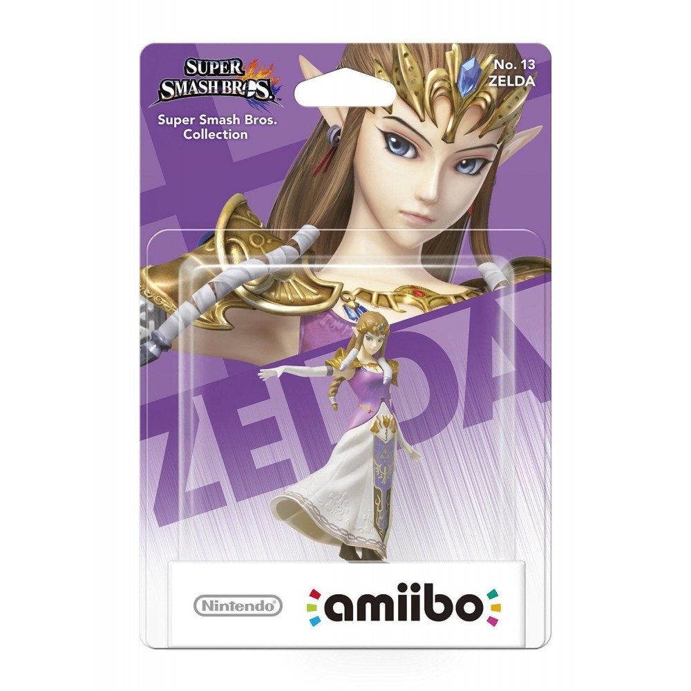 FIGURA AMIIBO ZELDA SUPER SMASH BROS. COLLECTION NUMERO 13 NINTENDO WIIU