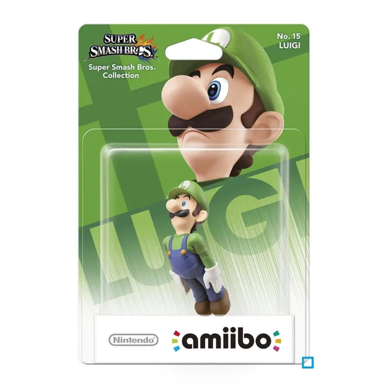 LUIGI SUPER SMASH BROS. COLLECTION AMIIBO FIGURE NO. 15 - The Shop Gamer