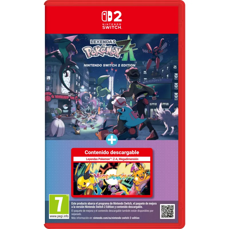 PREVENTA LEYENDAS POKEMON ZA NINTENDO SWITCH 2 EDITION + MEGA DIMENSION JUEGO FÍSICO VERSIÓN ESPAÑOLA GARANTÍA EUROPEAN WARRANTY