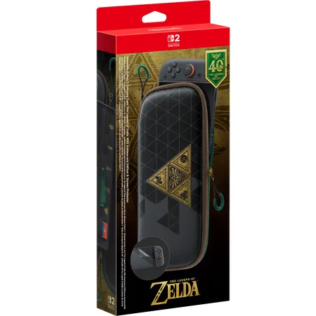 FUNDA Y PROTECTOR DE PANTALLA DE PARA NINTENDO SWITCH 2 EDICIÓN LIMITADA THE LEGEND OF ZELDA 40 ANIVERSARIO VERSIÓN ESPAÑOLA