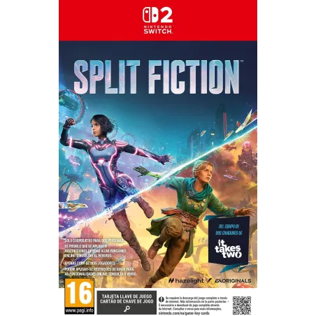 SPLIT FICTION SWTCH2 SWITCH2 TARJETA LLAVE DE JUEGO PARA NINTENDO SWITCH 2 VERSIÓN ESPAÑOLA GARANTIA EUROPEA EUROPEAN WARRANTY