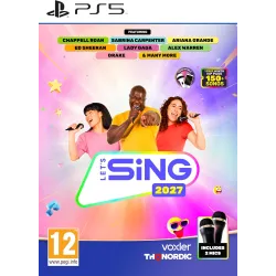 LET'S SING 2027 CON 2 MICRÓFONOS PS5 JUEGO FÍSICO PARA PLAYSTATION 5 VERSIÓN ESPAÑOLA GARANTÍA EUROPEA EUROPEAN WARRANTY