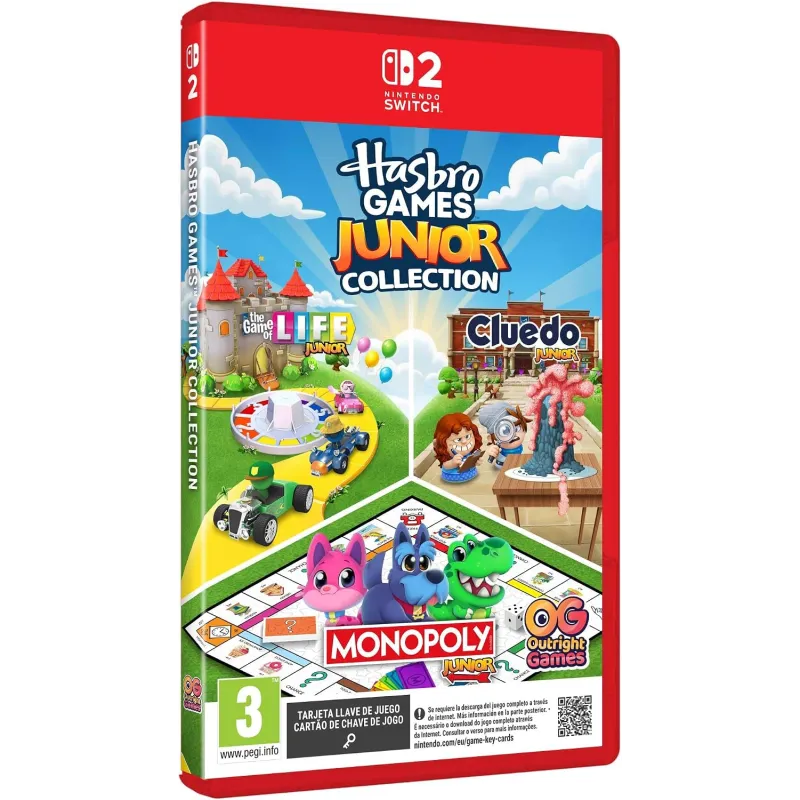 HASBRO GAMES JUNIOR COLLECTION SWITCH2 TARJETA LLAVE DE JUEGO PARA NINTENDO SWITCH 2 VERSIÓN ESPAÑOLA GARANTIA EUROPEAN WARRANTY