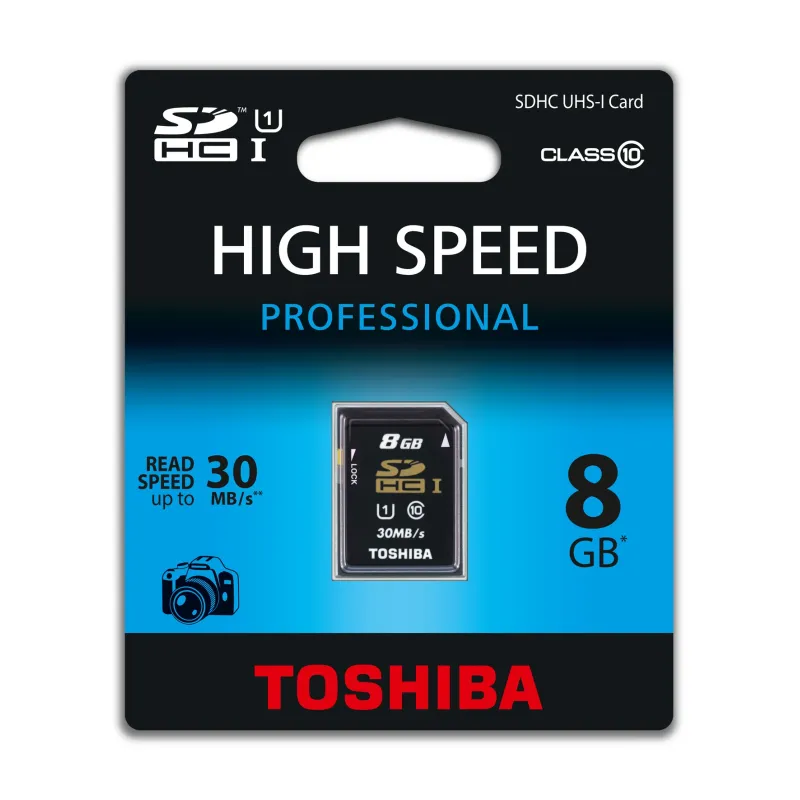 SD TOSHIBA 8GB UHS ZWART - The Shop Gamer