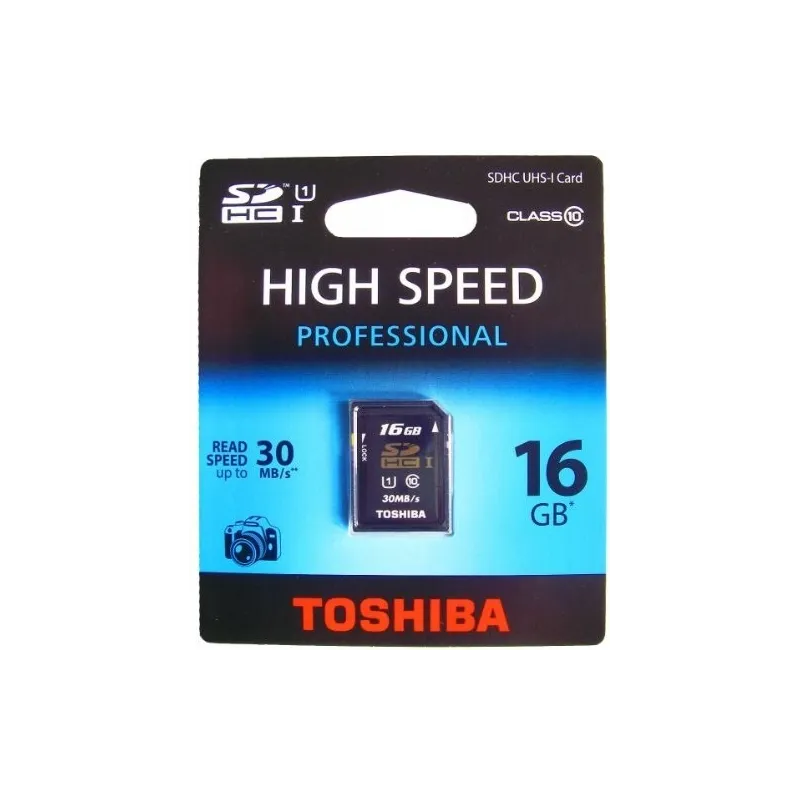 CARTE SD TOSHIBA 16 GO UHS NOIRE - The Shop Gamer