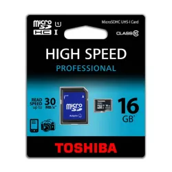 MicroSD TOSHIBA 16GB UHS-I C10 with adapter - The Shop Gamer