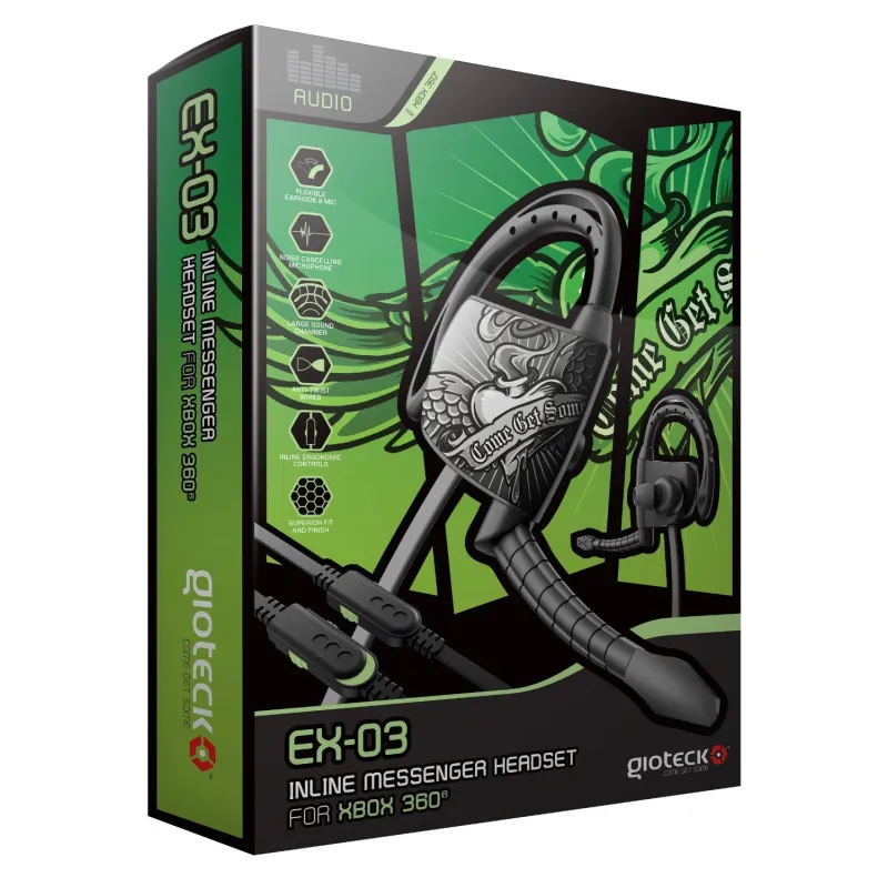 Acessório Xbox360 Auricular EX-03 INLINE MESSENGER Bluetooth Edição STREET KING - The Shop Gamer