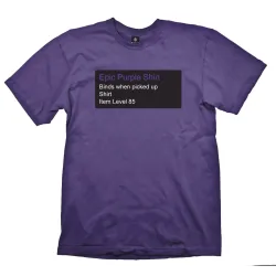 WOW T-SHIRT EPIC PURPLE XL VIDEOSPIELE - The Shop Gamer