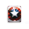 ÉTUI À RABAT EN CUIR DELUXE POUR IPAD AIR, MARVEL CAP AMERICA, BOUCLIER - The Shop Gamer