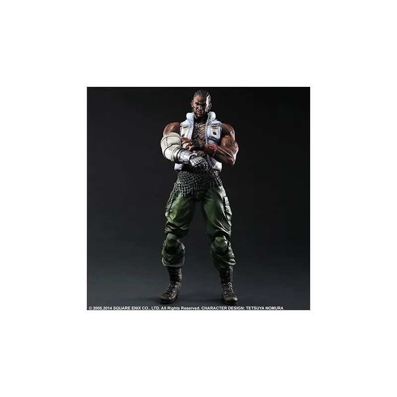 PLAY ARTS FINAL FANTASY VII AC BARRET BEELDJE, 28 CM, VIDEOGAME - The Shop Gamer