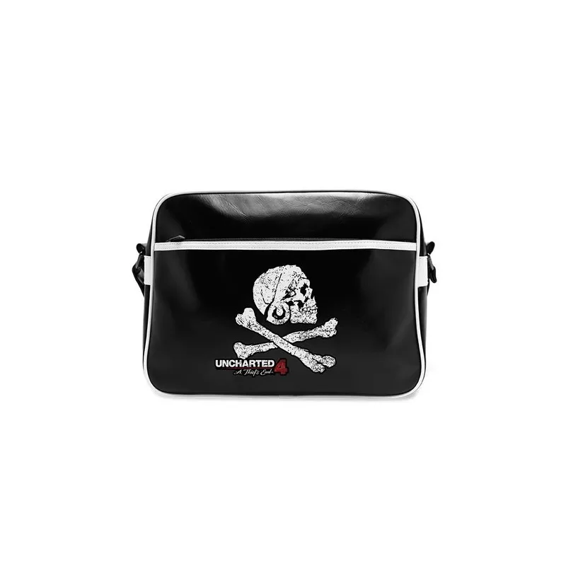 BORSA A TRACOLLA UNCHARTED 4, MERCHANDISING VIDEOGIOCHI CON TESCHIO - The Shop Gamer
