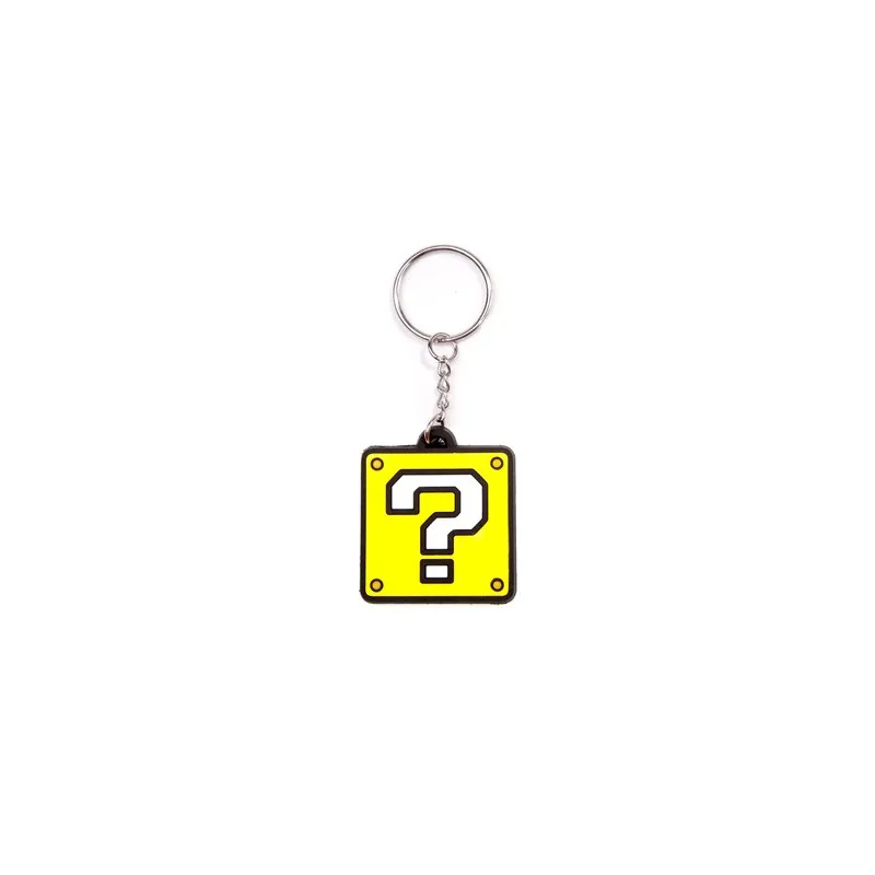 Nintendo MARIO BLOCK keyring, Mario Bros video game merchandise - The Shop Gamer