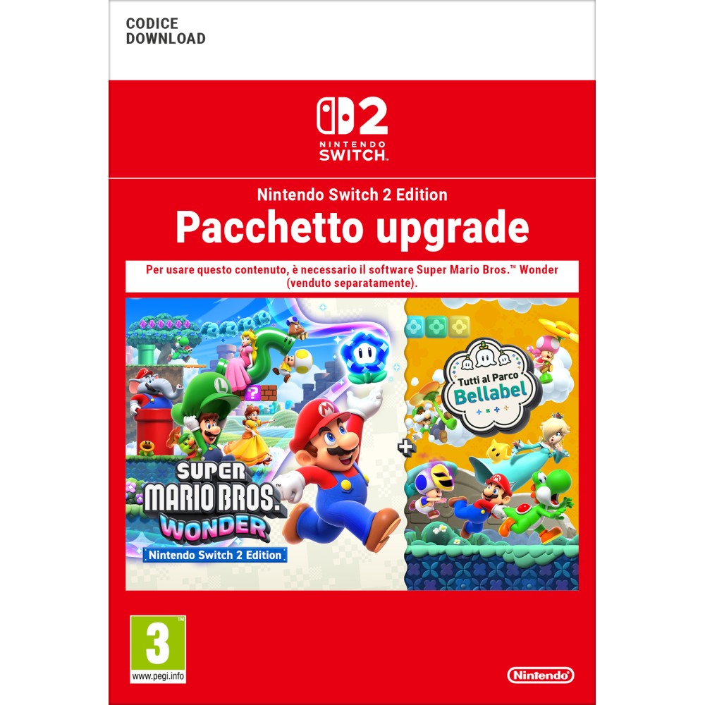 Super Mario Bros. Wonder – Pacchetto upgrade alla Nintendo Switch 2 Edition + Tutti al Parco Bellabel