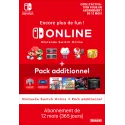 Nintendo Switch Online + Pack additionnel (Abonnement individuel)