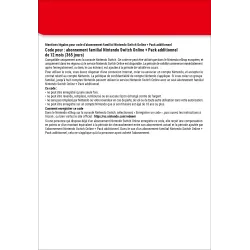 Nintendo Switch Online + Pack additionnel (Abonnement familial)