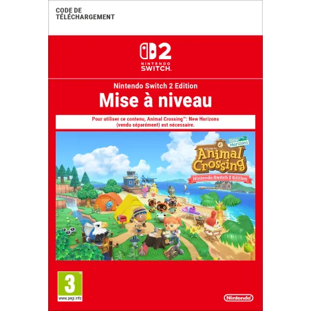 ANIMAL CROSSING: NEW HORIZONS NINTENDO SWITCH 2 EDITION UPGRADE PACK CÓDIGO DESCARGA DIGITAL PACK MEJORA REQUIERE JUEGO COMPLETO