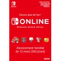 Nintendo Switch Online (Abonnement familial - 12 mois)