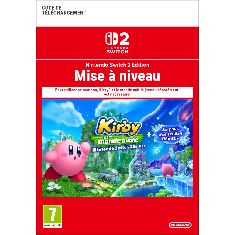 Kirby et le monde oublié – Mise à niveau Nintendo Switch 2 Edition + Le pays des étoiles