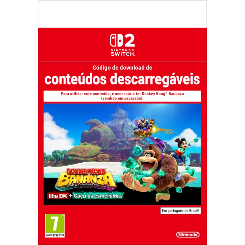 Donkey Kong Bananza: Ilha DK + Caça às esmeraldas