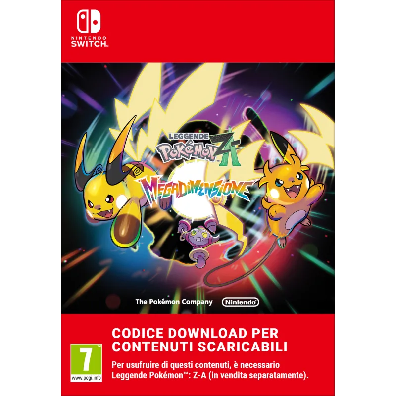 LEYENDAS POKÉMON: Z-A «MEGADIMIENSIÓN» NINTENDO SWITCH Y NINTENDO SWITCH 2 EDITION CONTENIDO DESCARGABLE CÓDIGO DESCARGA DIGITAL