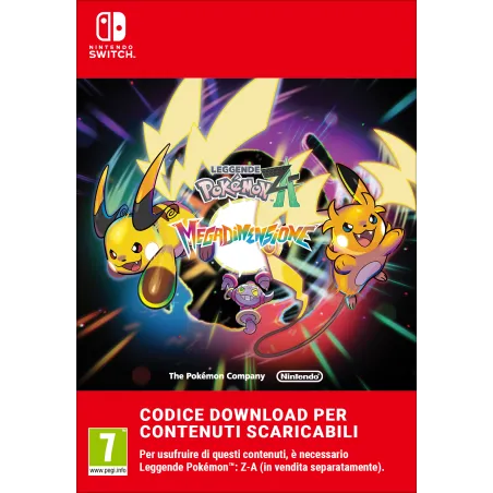 LEYENDAS POKÉMON: Z-A «MEGADIMIENSIÓN» NINTENDO SWITCH Y NINTENDO SWITCH 2 EDITION CONTENIDO DESCARGABLE CÓDIGO DESCARGA DIGITAL